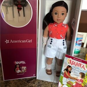 American Girl Nanea Doll in Red and White Outfit